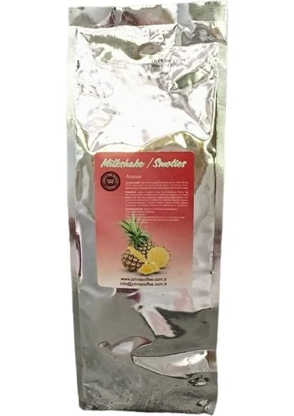 Ananas Meyve Taneli Mılkshake Tozu 1 kg
