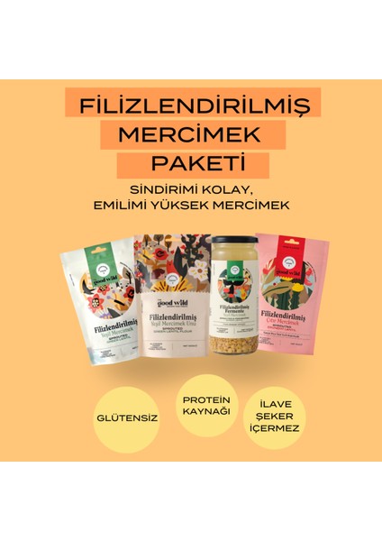 Filizlendirilmiş Mercimek Paketi