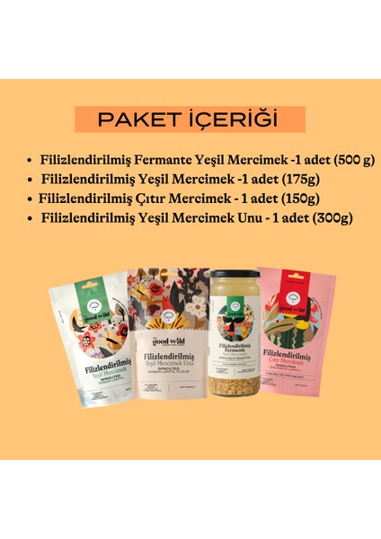 Filizlendirilmiş Mercimek Paketi