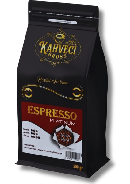 Espresso Kahve Espresso Platınum Kahve 500 gr %100 Arabica