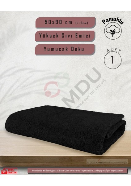 Pamuklu Havlu (50 x 90 cm ) (1 Adet ) Berber Havlusu,, El Yüz Havlusu, Kuaför Havlusu, Sporcu Havlusu
