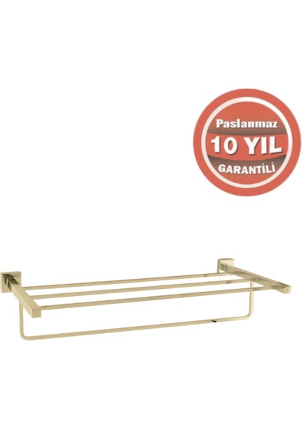 Paslanmaz Pirinç Tamay Havluluk Alt Borulu 50CM Altın Sarı Gold modelleri