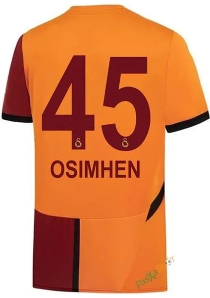 Sarı-Kırmızı Iç Saha Osimhen 45 Numara Galatasaray. Çocuk Forma Takımı 24/25 Sezon