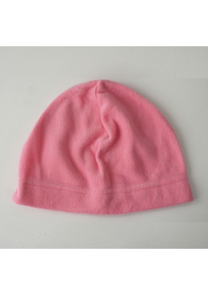 Kadın Polar Bere Pembe Kışlık Termal Polar Şapka Bere Soğuktan Koruyucu Kadın Outdoor Aksesuar