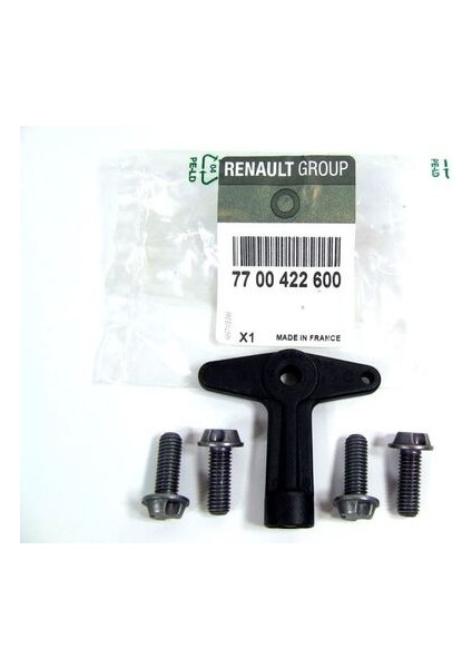 Renault-Mais-Orjinal 7700422600 Jant Kapak Anahtar Seti Megane Iı Clio Iı Iıı Scenic Iı 7700422600