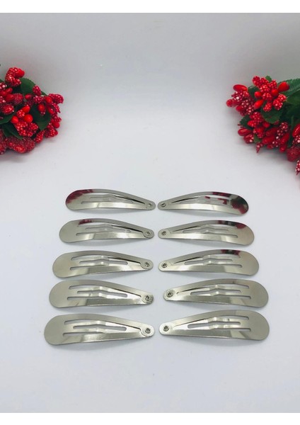 10 Adet Su Damlası Şekilli Çıtçıtlı Toka (5 cm ) modelleri