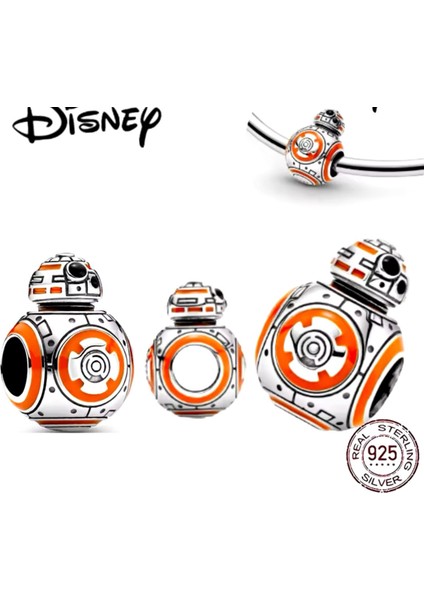 Droid Star Wars Robot 925 Ayar Gümüş Charm