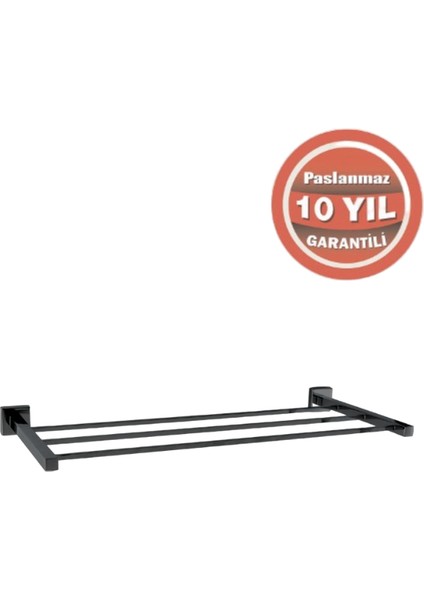Paslanmaz Pirinç Tamay Havluluk Düz 50CM Mat Siyah modelleri