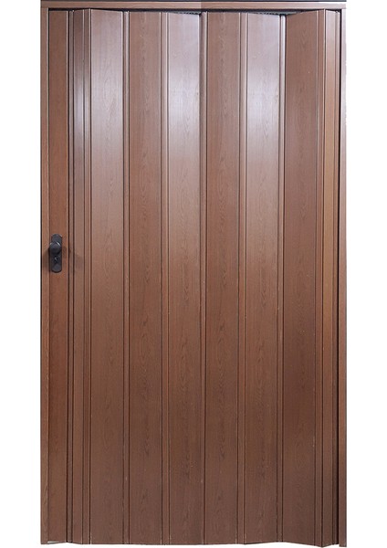 Ceviz Renkli Camsız 12 mm - En 117 cm Akordiyon Kapı