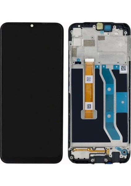 Realme C11 LCD Ekran Dokunmatik Çıtalı Siyah