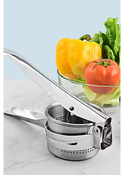 Patates Ezici - Patates Püresi Yapıcı - Paslanmaz Çelik Bebek İçin Püre Tüm Sebzeler Patates Ezeceği