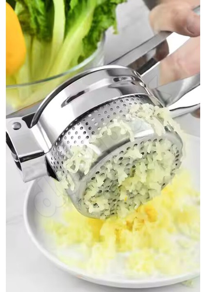 Patates Ezici - Patates Püresi Yapıcı - Paslanmaz Çelik Bebek İçin Püre Tüm Sebzeler Patates Ezeceği