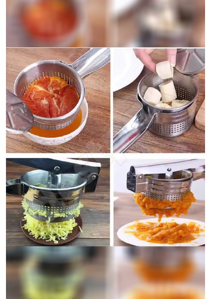 Patates Ezici - Patates Püresi Yapıcı - Paslanmaz Çelik Bebek İçin Püre Tüm Sebzeler Patates Ezeceği
