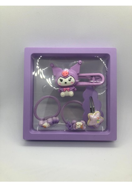 Kuromili 4'lü Saç Tokası Seti Kutulu (Sanrio-Kuromi) fiyatları