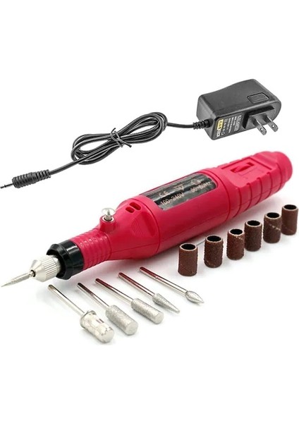 6 Uçlu Elektrikli Manikür Pedikür Seti ( 2000-300RPM Hız ) (4835)