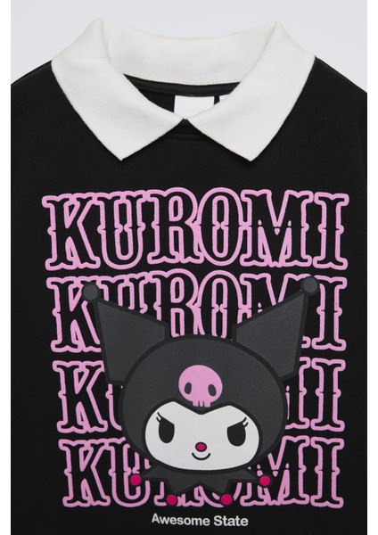 Kuromi Baskılı Sweatshirt Elbise modelleri
