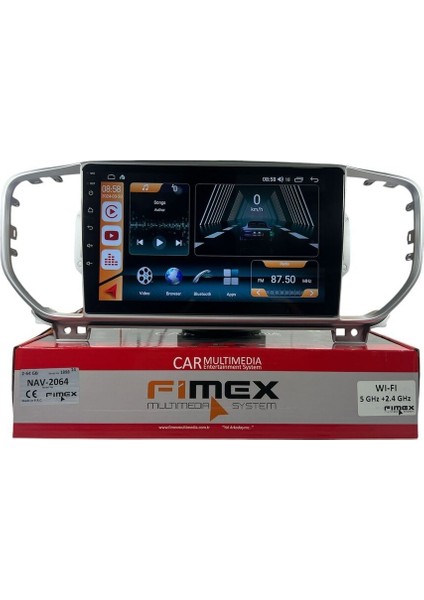 Kia Sportage 2015-2018 Model Uyumlu Fımex 2.64 Profesyonel Multimedia