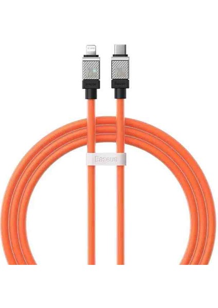 Coolplay Type-C Lightning Hızlı Şarj Kablosu 20W 1metre Turuncu