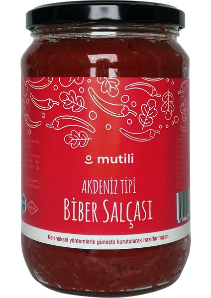 Akdeniz Tipi Biber Salçası 700 Gram Doğal Salça Organik Salça