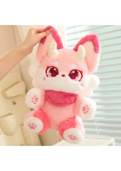 Pembe Ejder Peluş Oyuncak Uyku Arkadaşı 35CM Yeni Stil Anime Bebek Ejderha Oyuncak Serisi