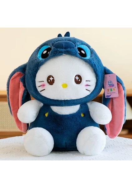 Stitch Kostümlü Hello Kitty Peluş Oyuncak 35CM Uyku Arkadaşı Peluş