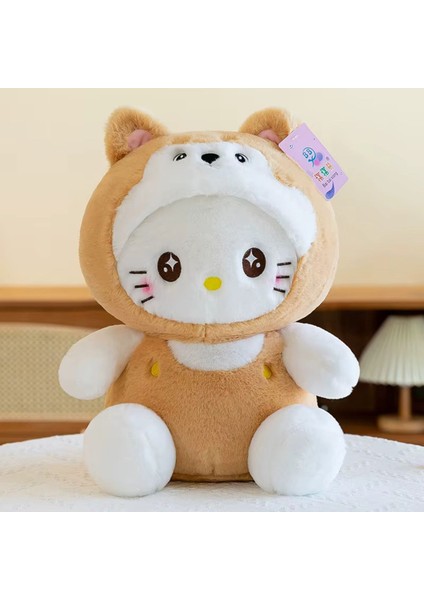 Köpek Kostümlü Hello Kitty Peluş Oyuncak 35CM Uyku Arkadaşı Peluş