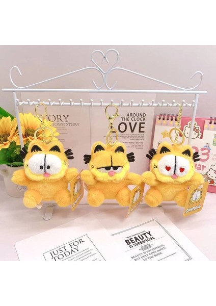 Garfield Peluş Oyuncak Anahtarlık 10CM Orijinal Lisanslı 1 Adet