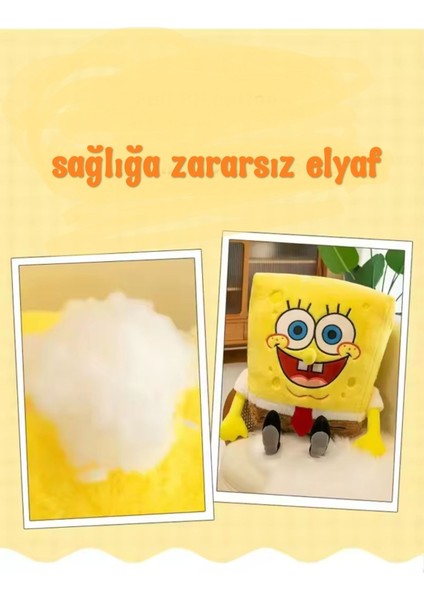 Sünger Bob Peluş Oyuncak Kawaii Uyku Arkadaşı 35CM Yeni Stil Sünger Bob Serisi