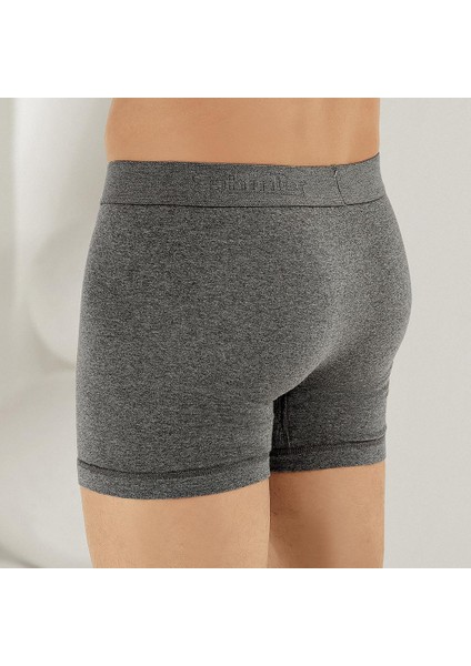 E031 Erkek Likralı Boxer Külot 6'lı Paket Koyu Gri M fiyatları