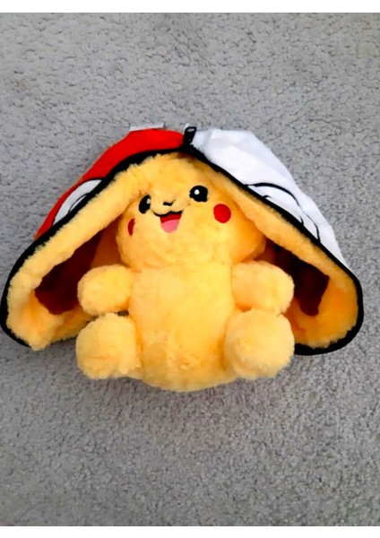 Pokemon Pikachu Peluş Oyuncak Hediyelik Sürpriz Peluş 40CM Uyku Arkadaşı Fermuarlı