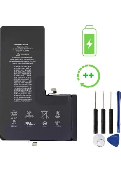 Apple iPhone 11 Pro Max Ile Uyumlu Güclendirilmis Ithal Pil Batarya