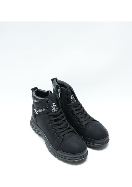 Twingo Yüksek Boğazlı İçi Kürklü Kadın Bot, Siyah(Ladik)