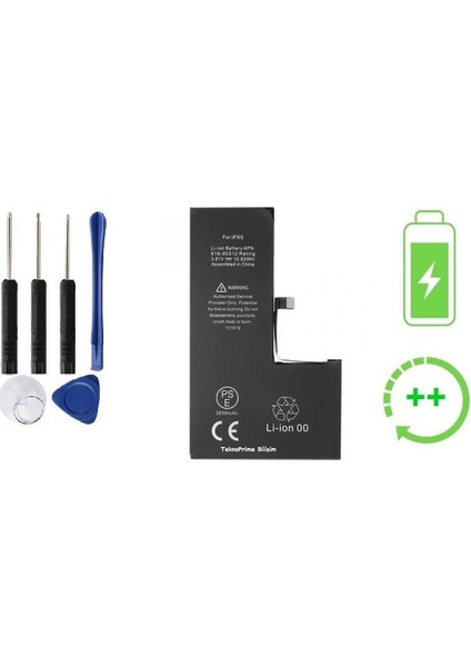 Apple iPhone Xs Ile Uyumlu Güclendirilmis Ithal Pil Batarya