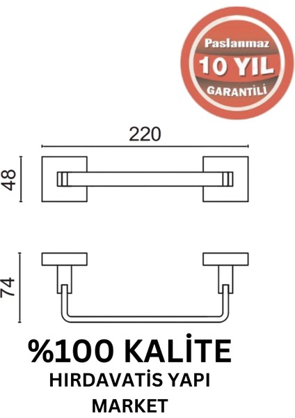 Paslanmaz Pirinç Tamay Havluluk 20CM Altın Sarı Gold fiyatları