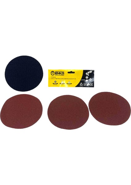 Cırtlı Disk Zımpara 115MM Yedekli