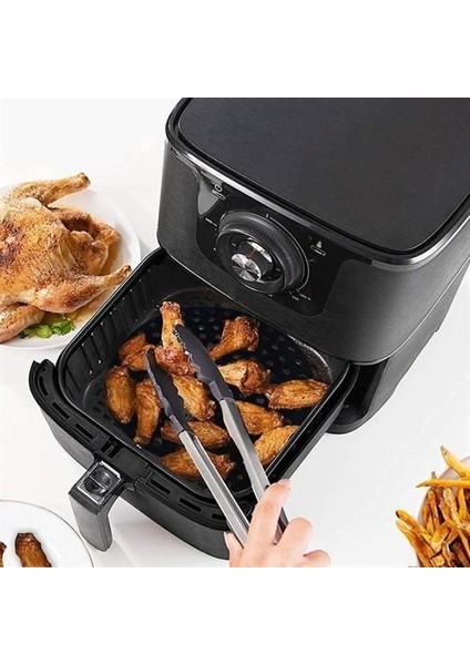 Renkli Isıya Dayanıklı Yıkanılabilir Silikon Fırın ve Airfryer Yuvarlak Pişirme Matı 20 cm