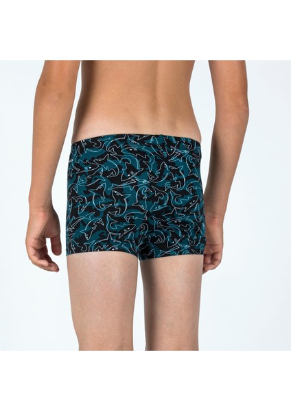 Nabaiji çocuk boxer mayo - turkuaz - 500 fıtıb modelleri