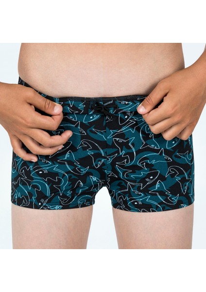 Nabaiji çocuk boxer mayo - turkuaz - 500 fıtıb fırsatları