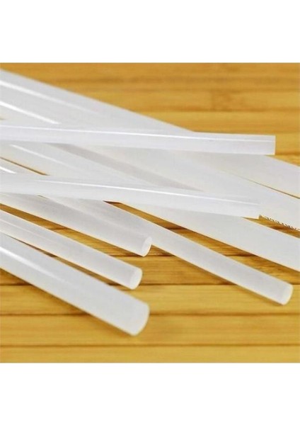 Beyaz Ince Çubuk Silikon Mum ( 10 Adet)