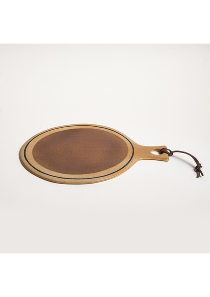Lızbon Stoneware Servis Tabağı 33X27X1 cm Kahverengi
