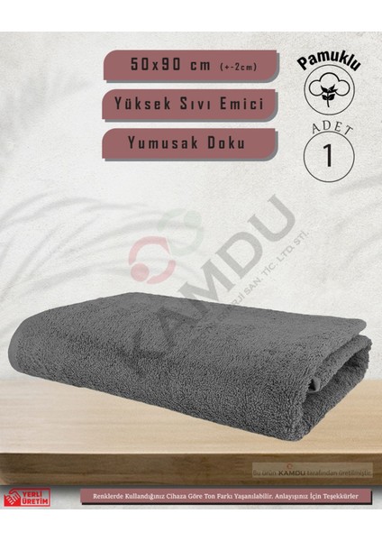 Pamuklu Havlu (50 x 90 cm ) (1 Adet ) Berber Havlusu,, El Yüz Havlusu, Kuaför Havlusu, Sporcu Havlusu