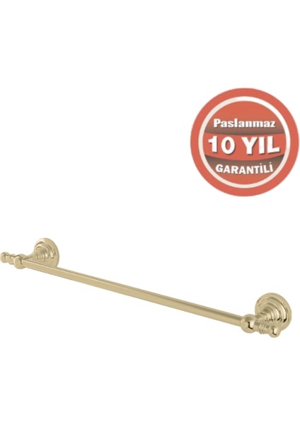 Paslanmaz Pirinç Ottoman Uzun Havluluk 50CM Altın Sarı Gold