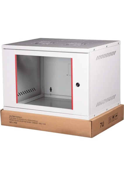 Lande Demonte 7u 19" Stb Security Box Duvar Tipi Kabinet 542X400X370