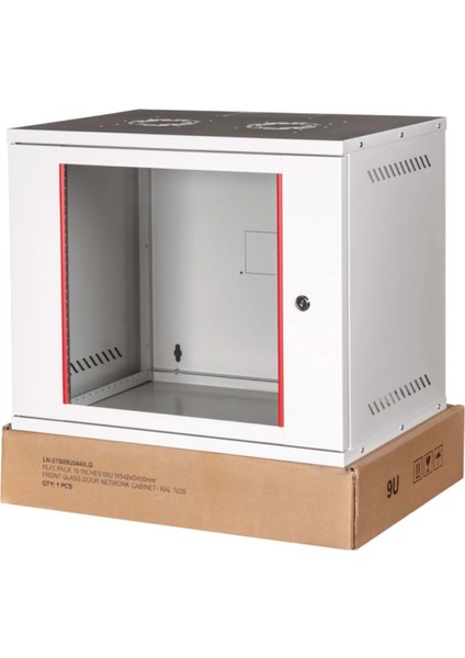 Lande Demonte 9u 19" Stb Security Box Duvar Tipi Kabinet 542X400X459