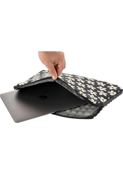 Notebook Laptop Macbook Çantası 13"-13.6" Inç - 800-DÜZ Papatya Desenli