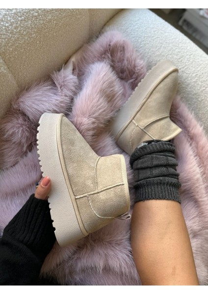 Betty Içi Tüylü Yünlü Kalın Tabanlı Kadın Bot indirimleri