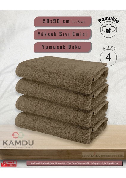 Pamuklu Havlu (50 x 90 cm ) (4 Adet ) Berber Havlusu,, El Yüz Havlusu, Kuaför Havlusu, Sporcu Havlusu fiyatları