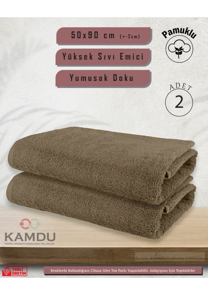 Pamuklu Havlu (50 x 90 cm ) (2 Adet ) Berber Havlusu,, El Yüz Havlusu, Kuaför Havlusu, Sporcu Havlusu