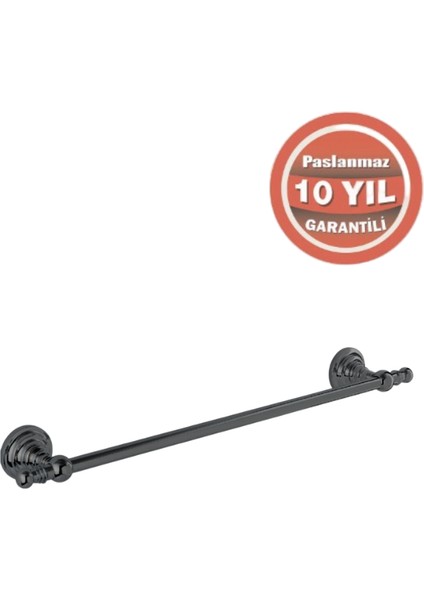 Paslanmaz Pirinç Ottoman Uzun Havluluk 50CM Mat Siyah modelleri