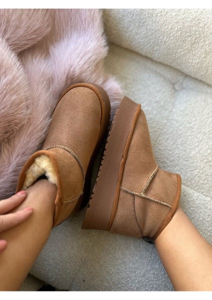 Betty Içi Tüylü Yünlü Kalın Tabanlı Kadın Bot fiyatları